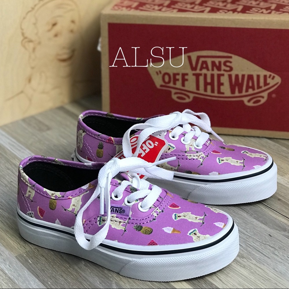 NWT VANS Authentic Pool Vibes African Viol Kid’s - Picture 2 of 7